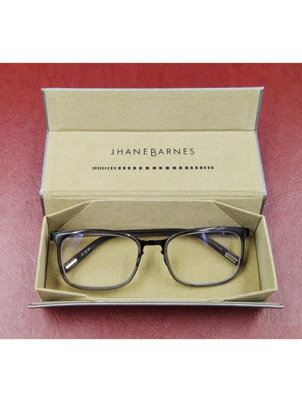 Jhane Barnes VB Jenny L Eyeglass Frame 57-16-130 Purple Marble w/ Original Case
